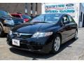 2010 Crystal Black Pearl Honda Civic LX Sedan  photo #1