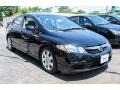 2010 Crystal Black Pearl Honda Civic LX Sedan  photo #6