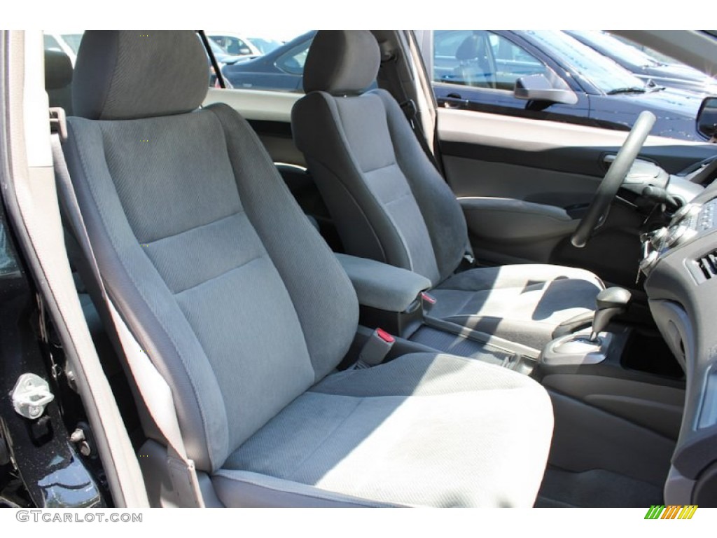 2010 Civic LX Sedan - Crystal Black Pearl / Gray photo #8