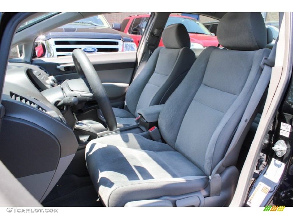 2010 Civic LX Sedan - Crystal Black Pearl / Gray photo #10