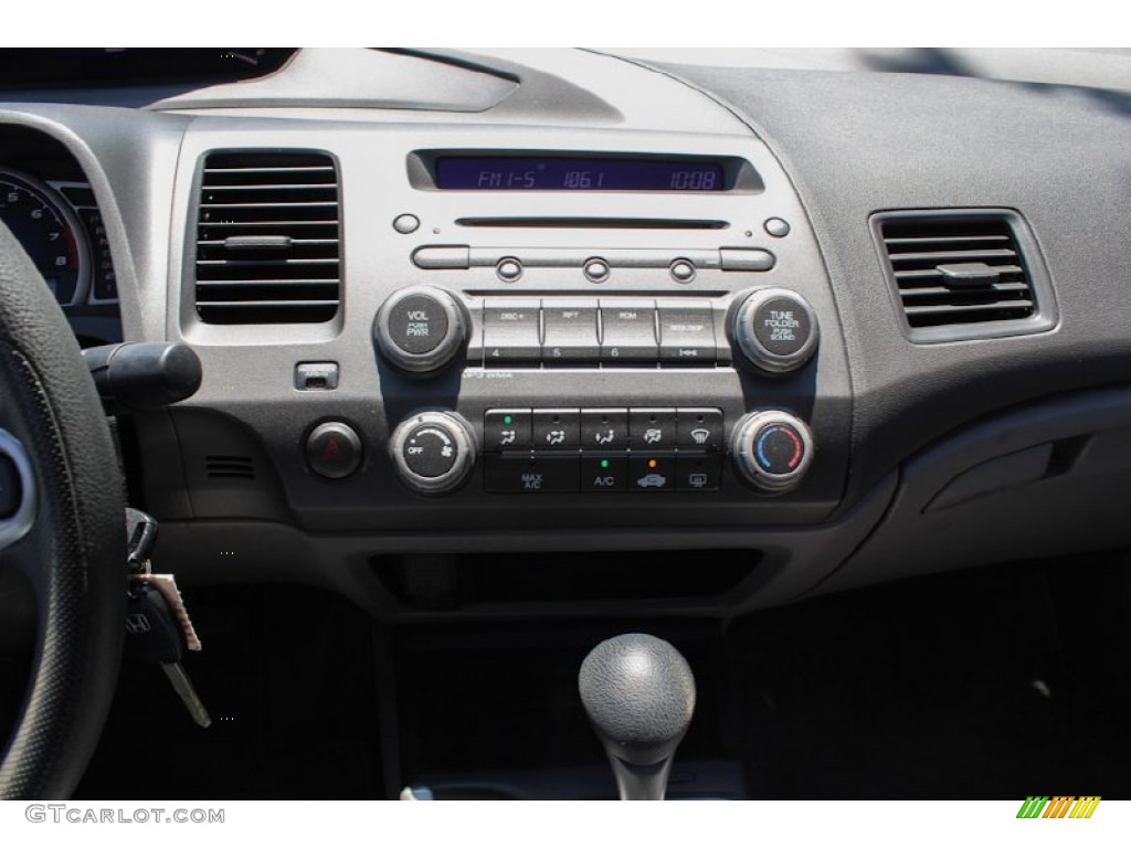 2010 Civic LX Sedan - Crystal Black Pearl / Gray photo #11