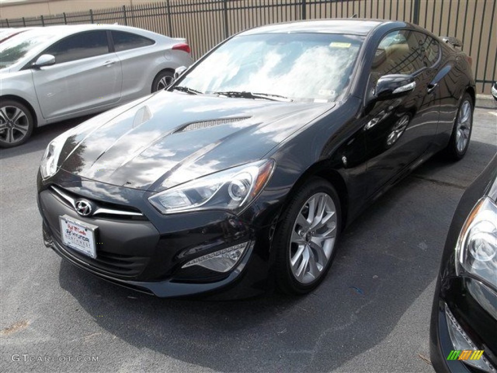 2013 Genesis Coupe 3.8 Grand Touring - Black Noir Pearl / Tan Leather photo #1