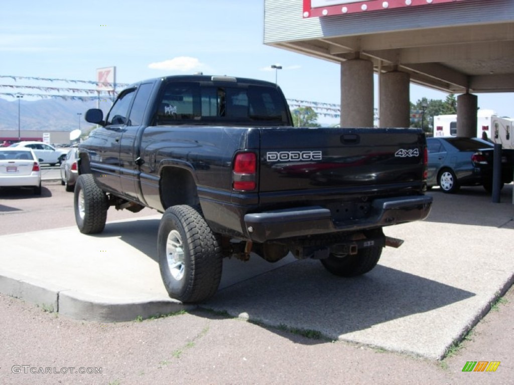 1999 Ram 2500 Sport Extended Cab 4x4 - Black / Agate photo #8