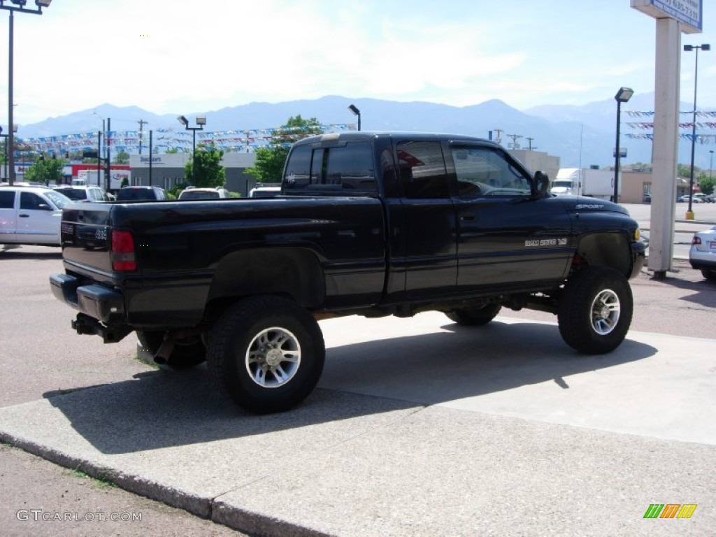 1999 Ram 2500 Sport Extended Cab 4x4 - Black / Agate photo #10