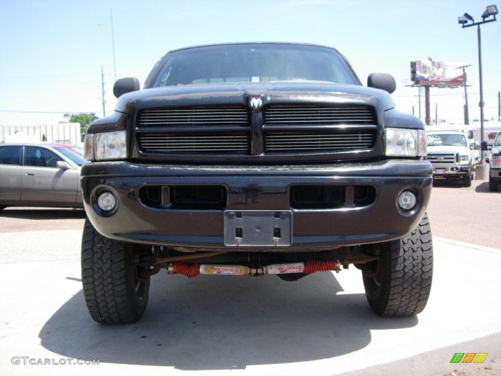 1999 Ram 2500 Sport Extended Cab 4x4 - Black / Agate photo #13