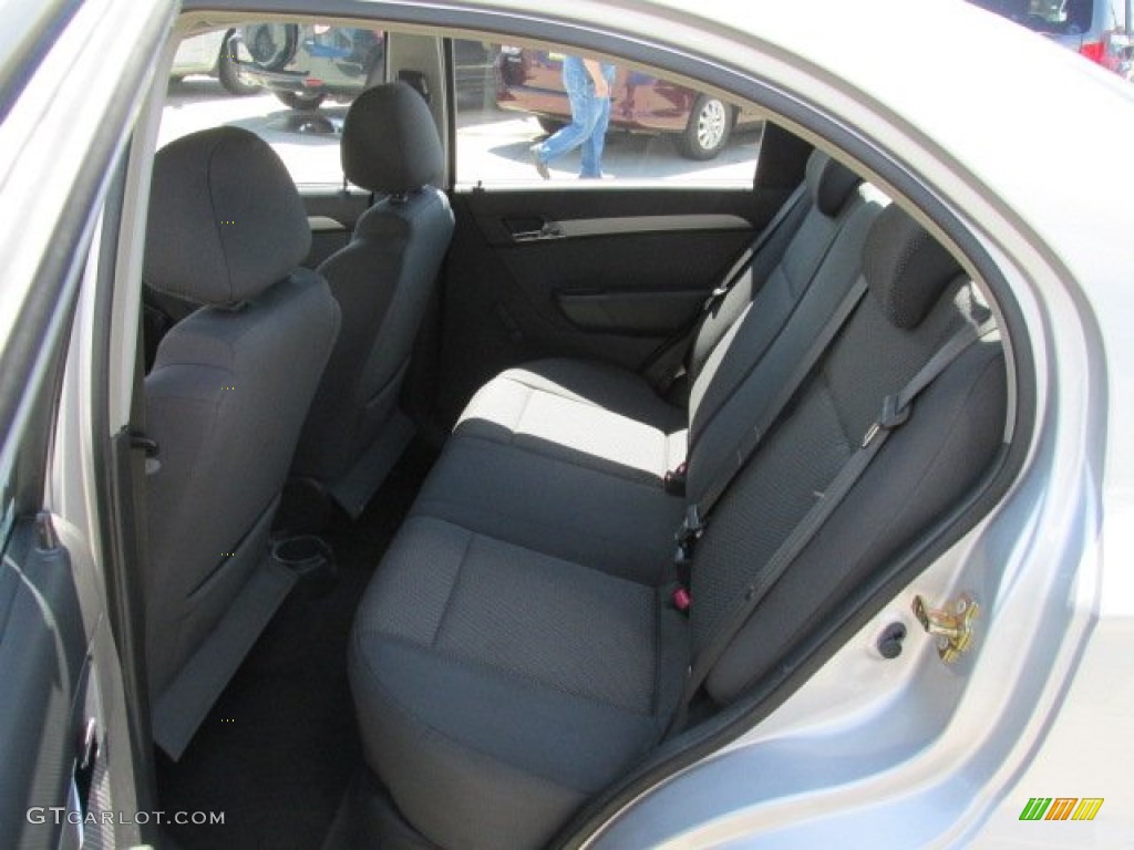 Charcoal Black Interior 2007 Chevrolet Aveo LS Sedan Photo #82540154