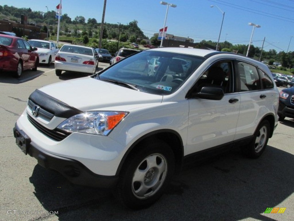 2007 CR-V LX 4WD - Taffeta White / Gray photo #4