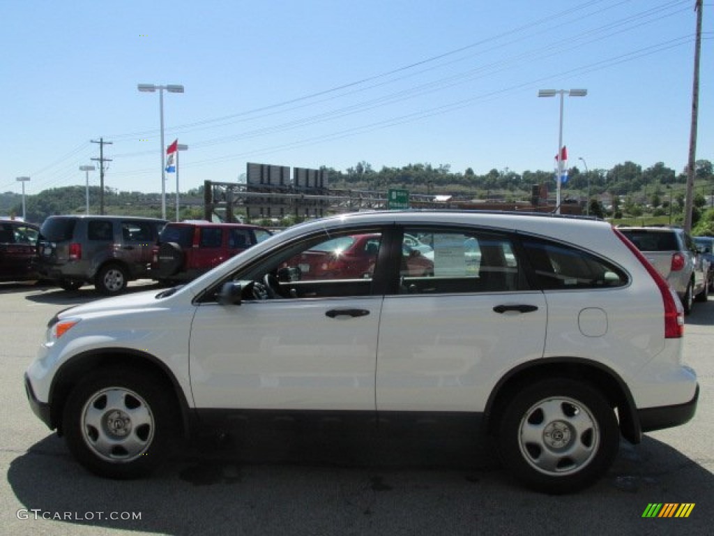 2007 CR-V LX 4WD - Taffeta White / Gray photo #5