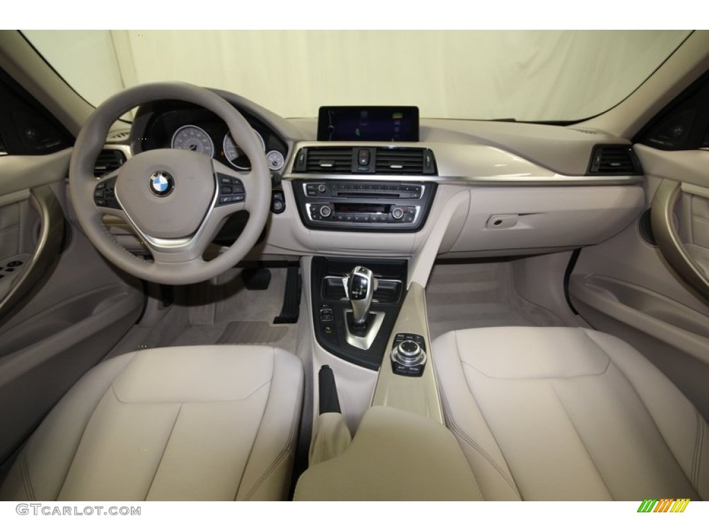2012 BMW 3 Series 328i Sedan Venetian Beige Dashboard Photo #82540791