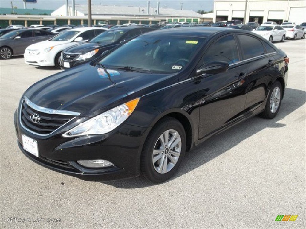 2013 Sonata GLS - Midnight Black / Gray photo #1
