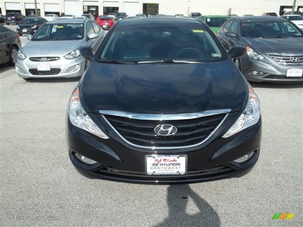 2013 Sonata GLS - Midnight Black / Gray photo #2