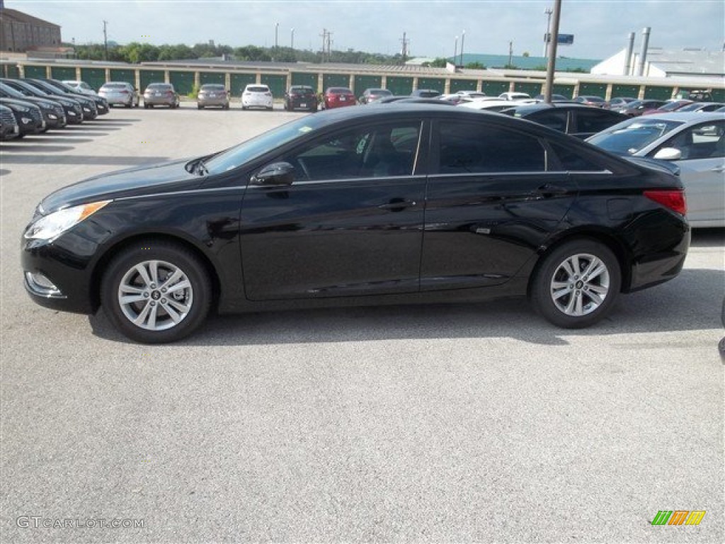 2013 Sonata GLS - Midnight Black / Gray photo #3