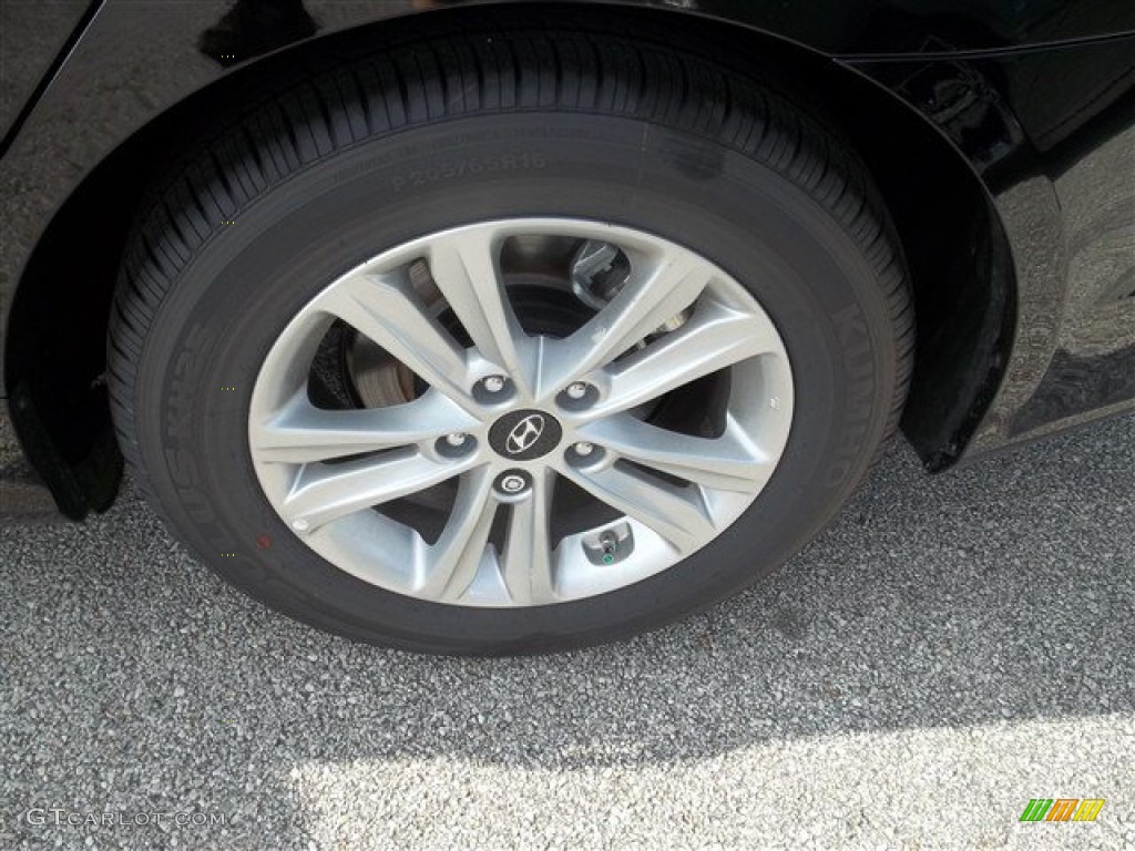 2013 Sonata GLS - Midnight Black / Gray photo #4