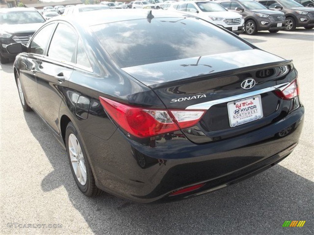 2013 Sonata GLS - Midnight Black / Gray photo #5