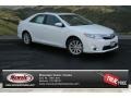 2013 Super White Toyota Camry Hybrid XLE  photo #1