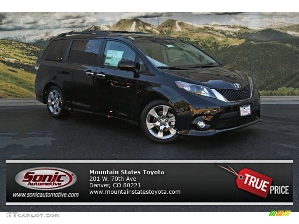 2013 Sienna SE - Black / Dark Charcoal photo #1