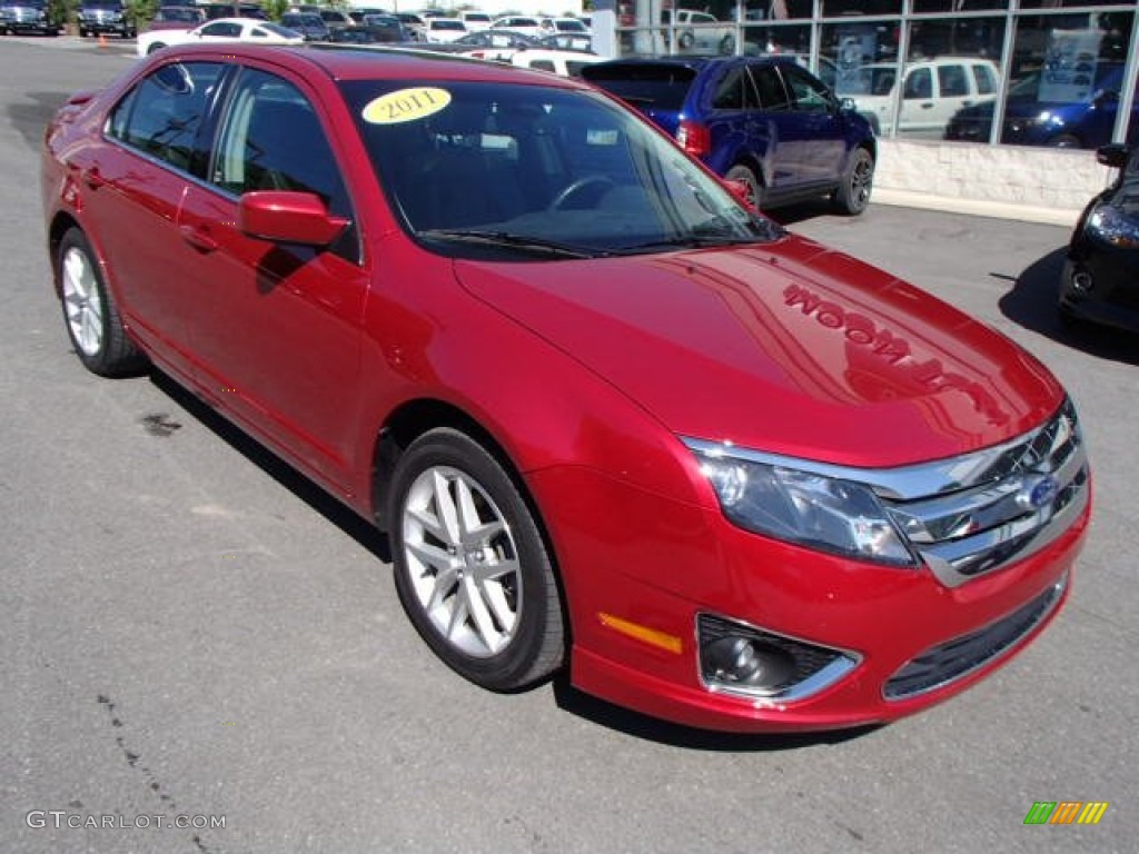 Red Candy Metallic 2011 Ford Fusion SEL Exterior Photo #82544669