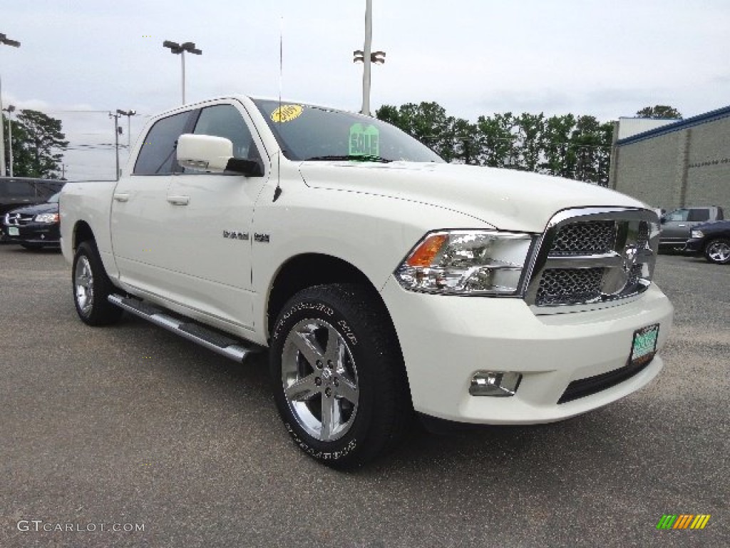 2009 Ram 1500 Sport Crew Cab 4x4 - Stone White / Dark Slate/Medium Graystone photo #8