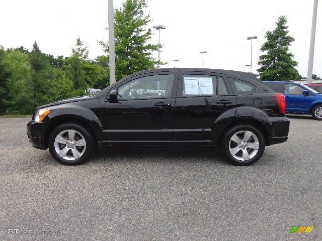 2012 Caliber SXT - Black / Dark Slate Gray photo #3