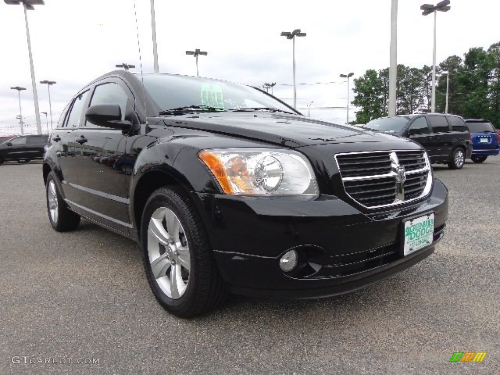 2012 Caliber SXT - Black / Dark Slate Gray photo #9