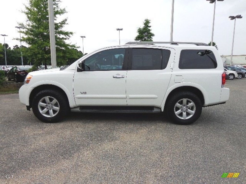 Blizzard White 2009 Nissan Armada SE Exterior Photo #82546685