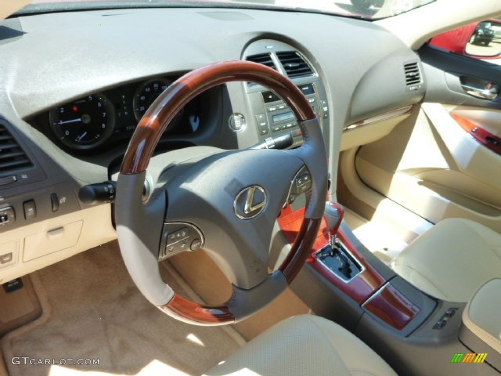 2011 Lexus ES 350 Parchment Steering Wheel Photo #82546852