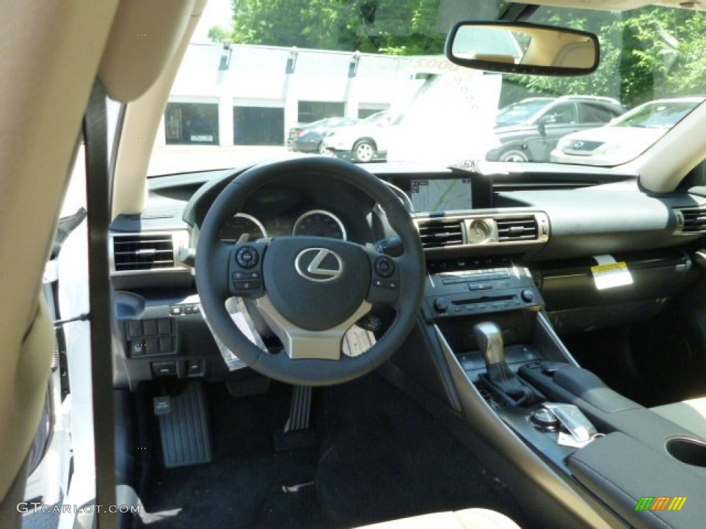2014 Lexus IS 250 AWD Parchment Dashboard Photo #82547381