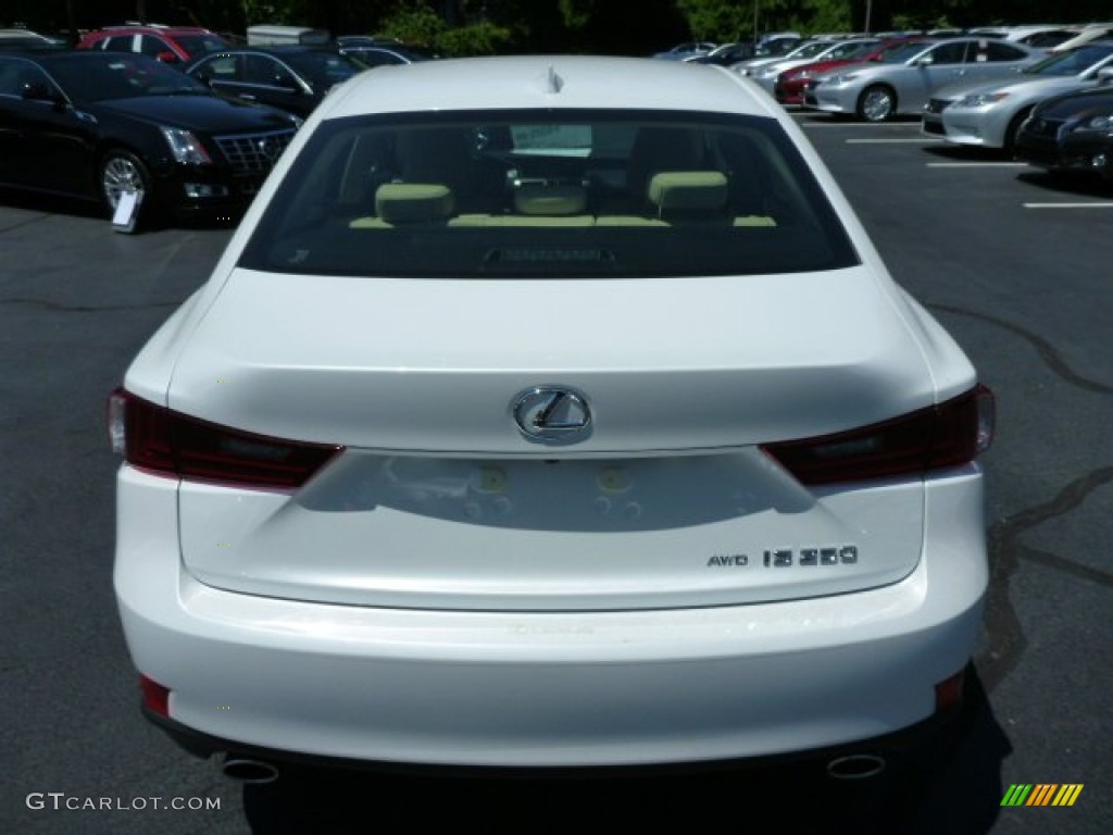 2014 IS 250 AWD - Starfire Pearl / Parchment photo #3