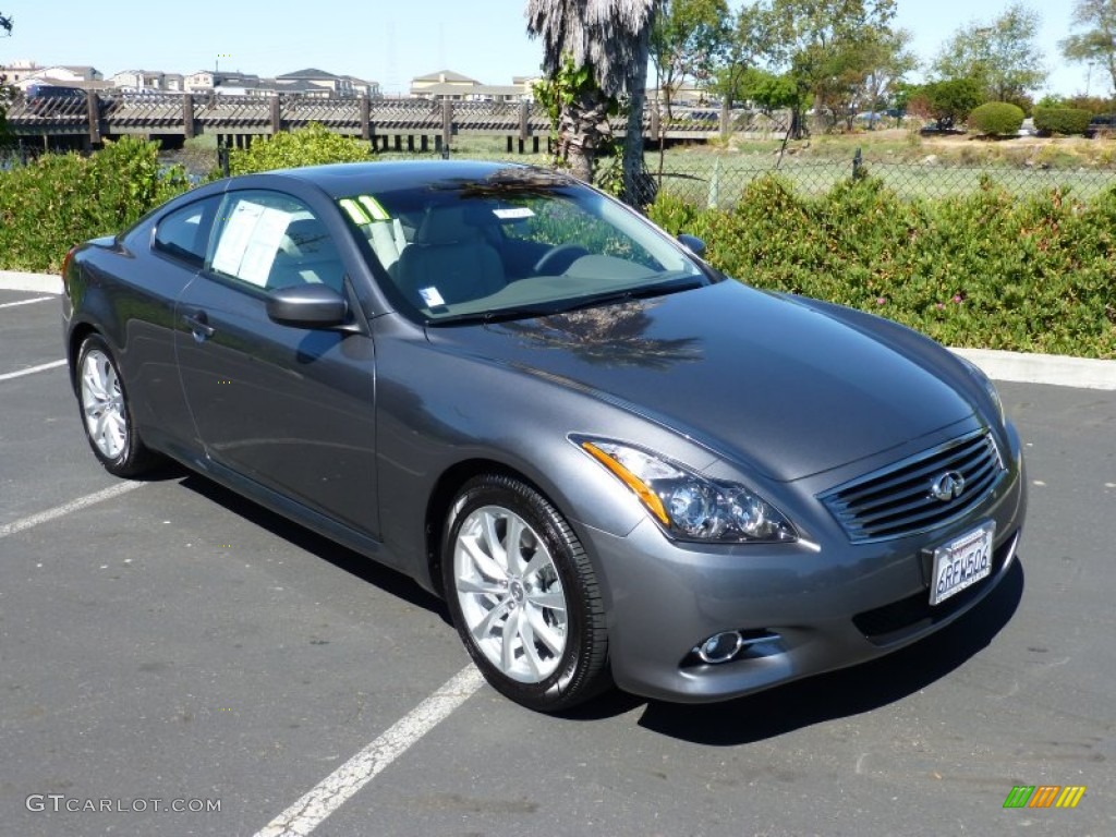 2011 G 37 Journey Coupe - Graphite Shadow / Stone photo #1