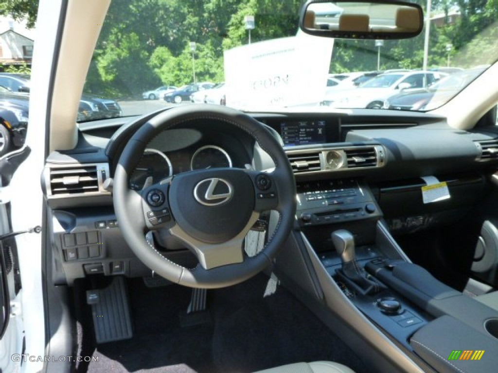 2014 Lexus IS 250 AWD Parchment Dashboard Photo #82547828