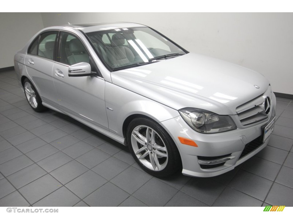 Iridium Silver Metallic 2012 Mercedes-Benz C 250 Sport Exterior Photo #82547855