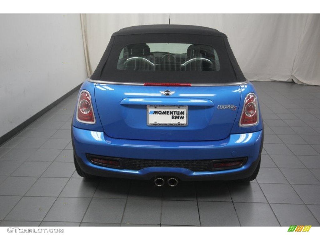 2012 Cooper S Convertible - Laser Blue Metallic / Carbon Black photo #13