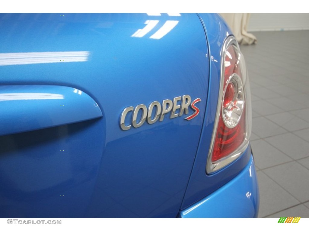 2012 Cooper S Convertible - Laser Blue Metallic / Carbon Black photo #34