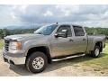 2007 Steel Gray Metallic GMC Sierra 2500HD SLE Crew Cab 4x4  photo #3