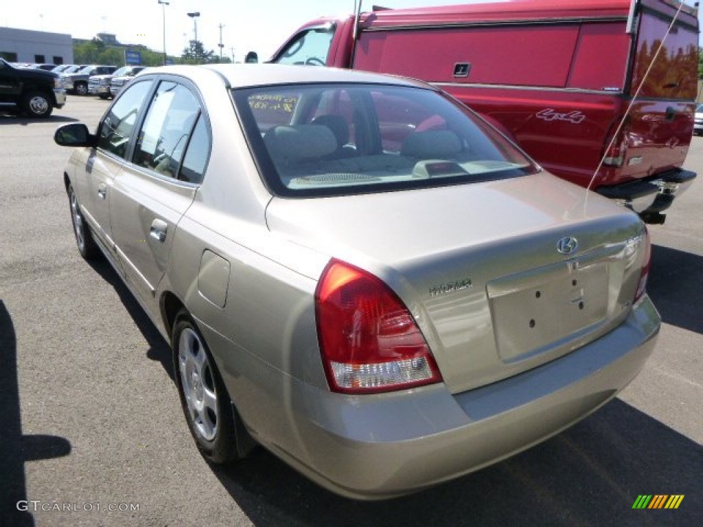 2002 Elantra GLS Sedan - Champagne Beige / Beige photo #3