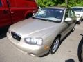 Champagne Beige 2002 Hyundai Elantra GLS Sedan Exterior