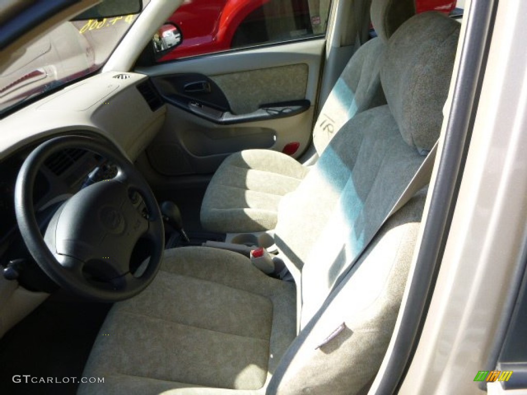 2002 Elantra GLS Sedan - Champagne Beige / Beige photo #7