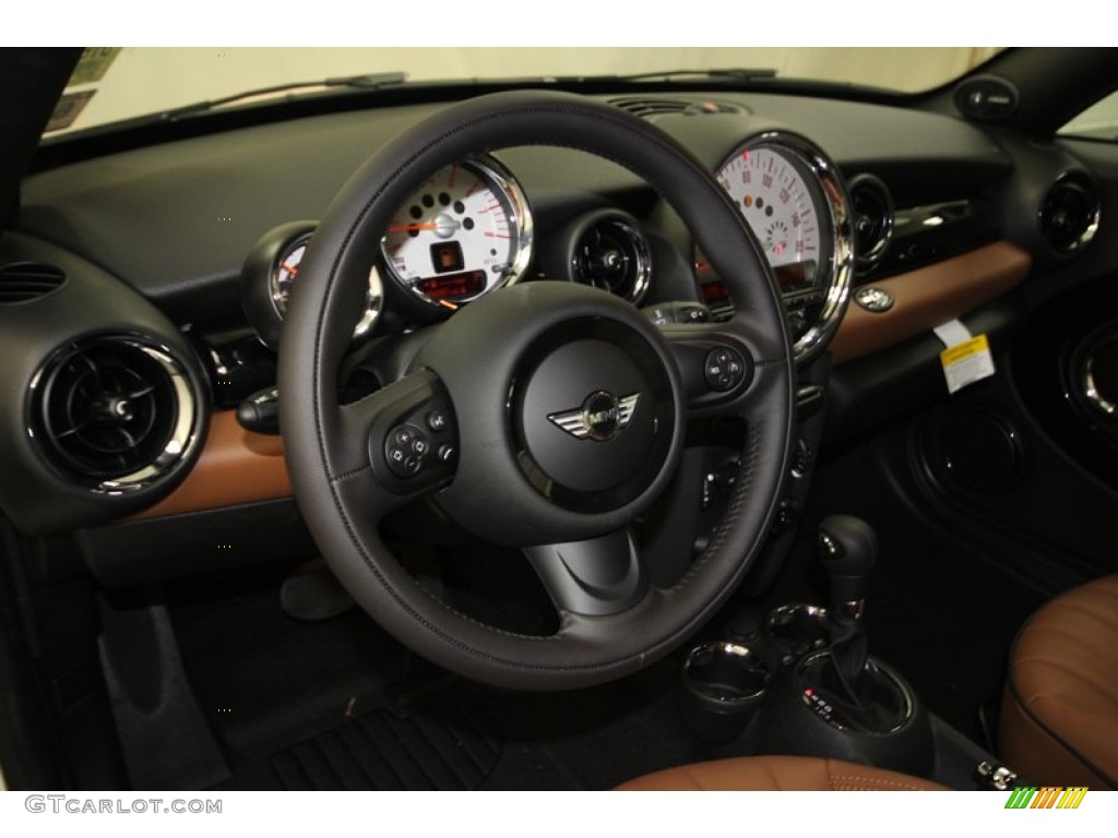 2013 Cooper Roadster - Pepper White / Toffee Lounge Leather photo #24