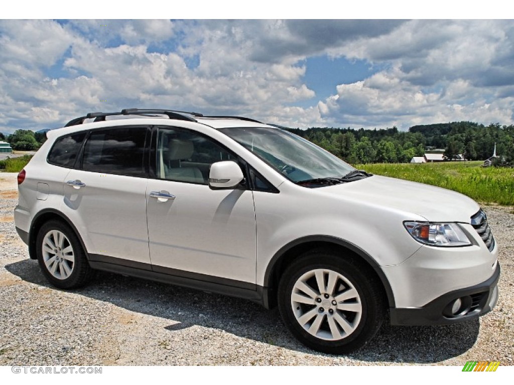 Satin White Pearl 2009 Subaru Tribeca Limited 5 Passenger Exterior Photo #82549571