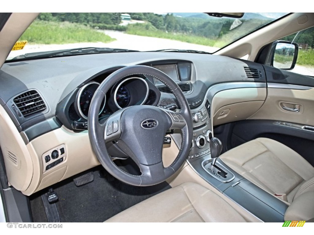 Desert Beige Interior 2009 Subaru Tribeca Limited 5 Passenger Photo #82549674