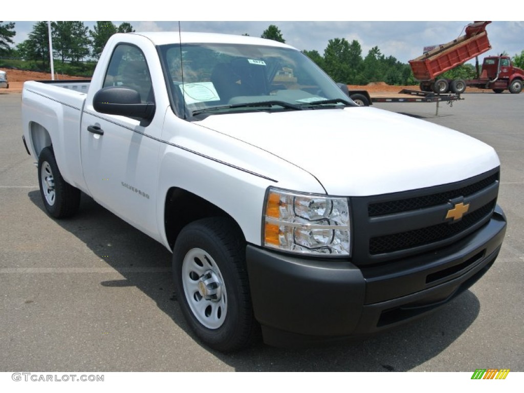 2013 Silverado 1500 Work Truck Regular Cab - Summit White / Dark Titanium photo #1