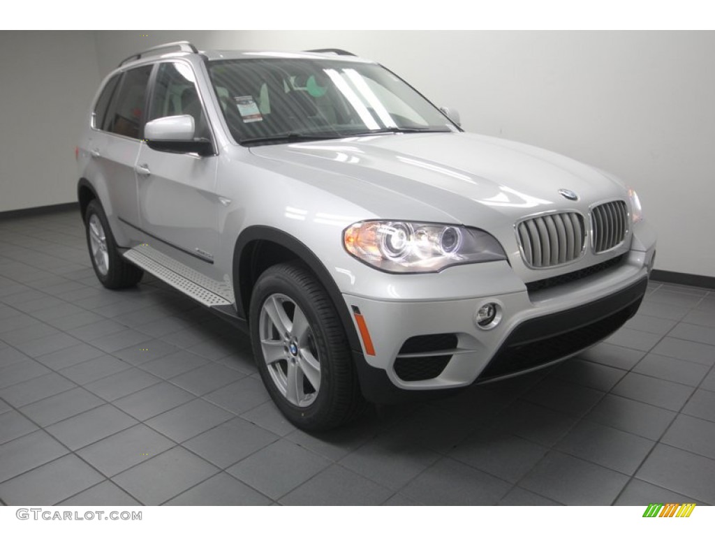 2013 X5 xDrive 35d - Titanium Silver Metallic / Black photo #1