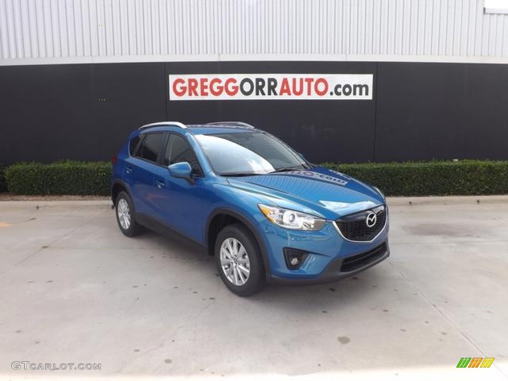 2014 CX-5 Touring - Sky Blue Mica / Black photo #1