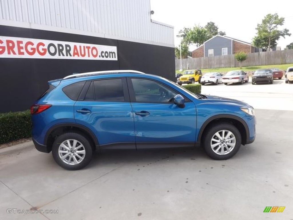 2014 CX-5 Touring - Sky Blue Mica / Black photo #6