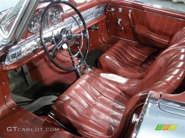 1958 Mercedes-Benz 300SL Roadster, Silver Blue / Burgundy, Interior 1958 Mercedes-Benz 300 SL Roadster Parts