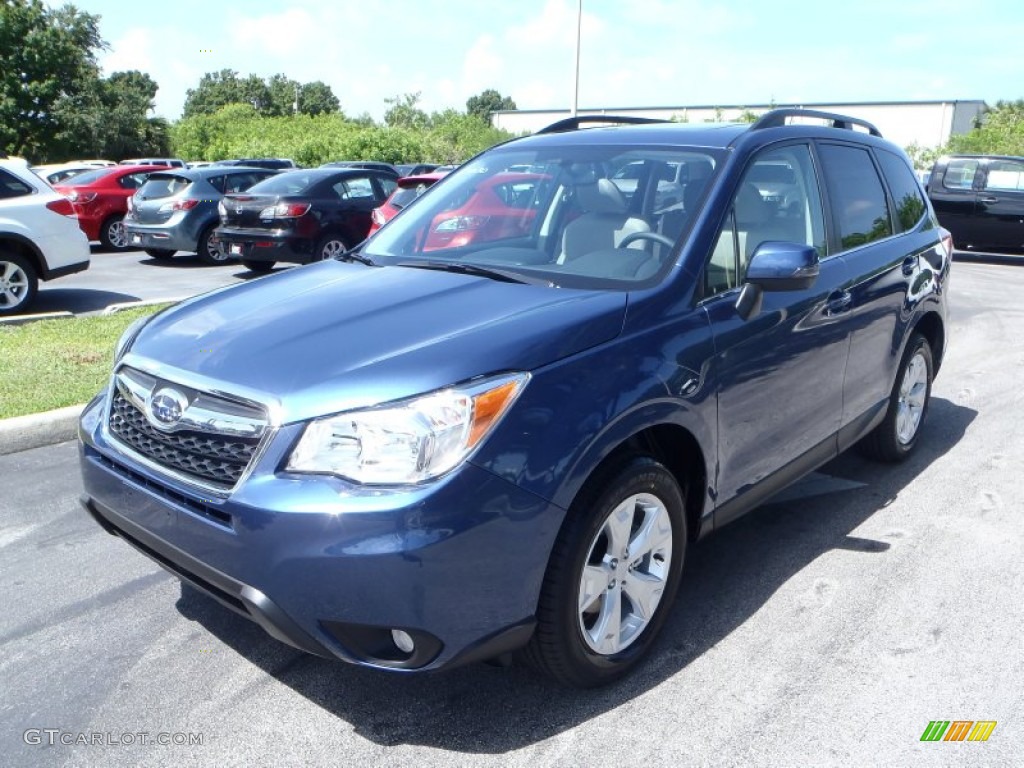 2014 Forester 2.5i Touring - Marine Blue Pearl / Platinum photo #1