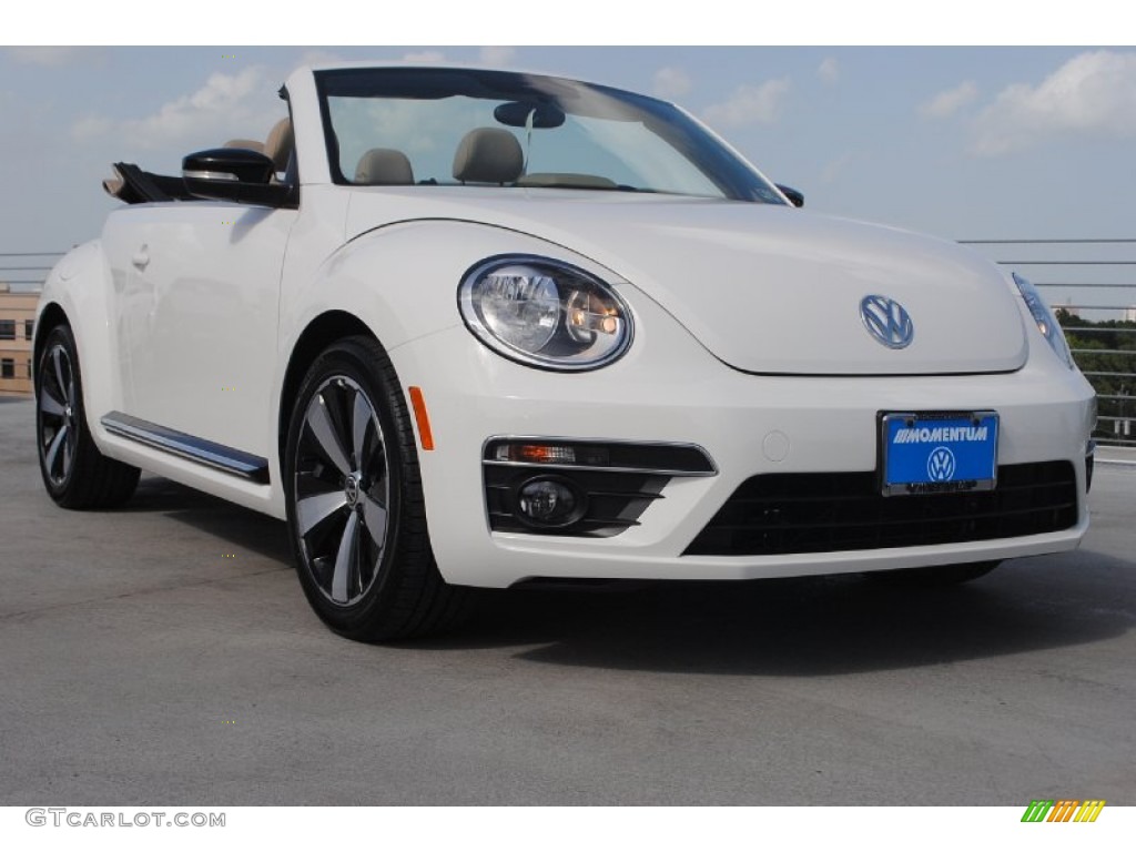 2013 Beetle Turbo Convertible - Candy White / Beige photo #1