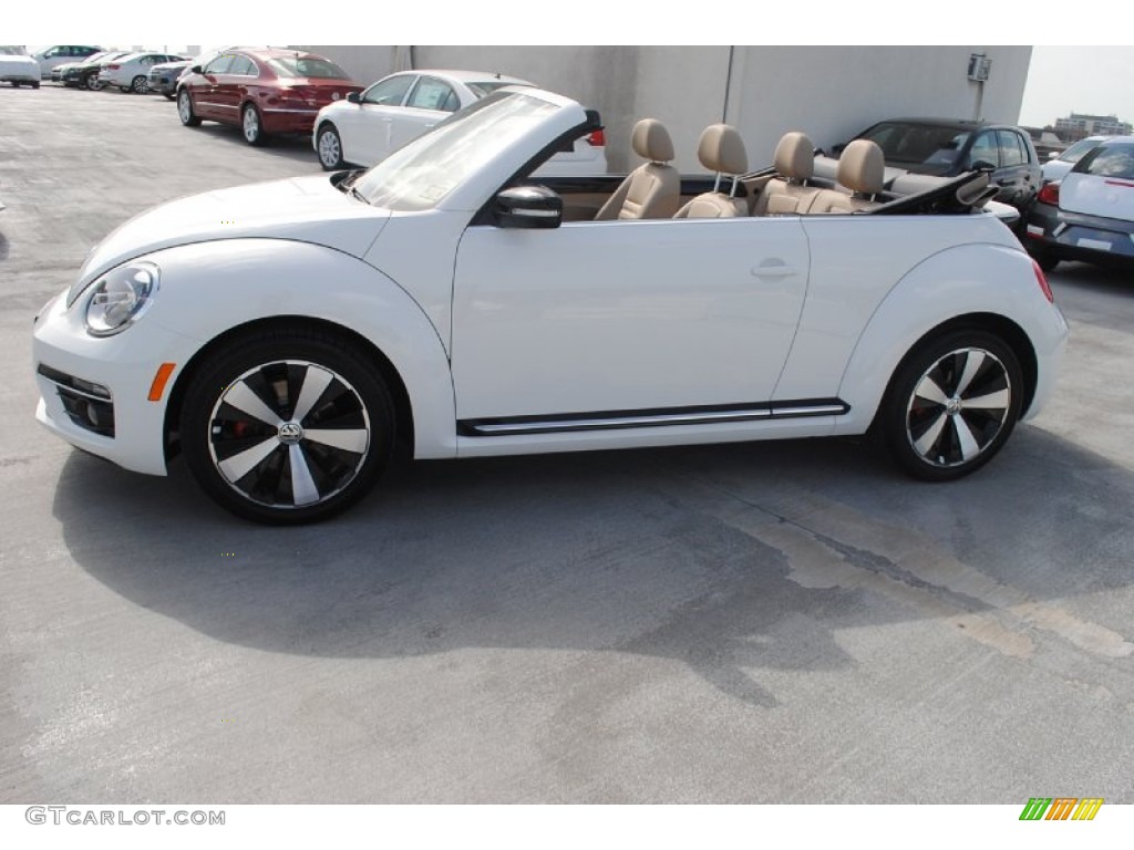 Candy White 2013 Volkswagen Beetle Turbo Convertible Exterior Photo #82555383