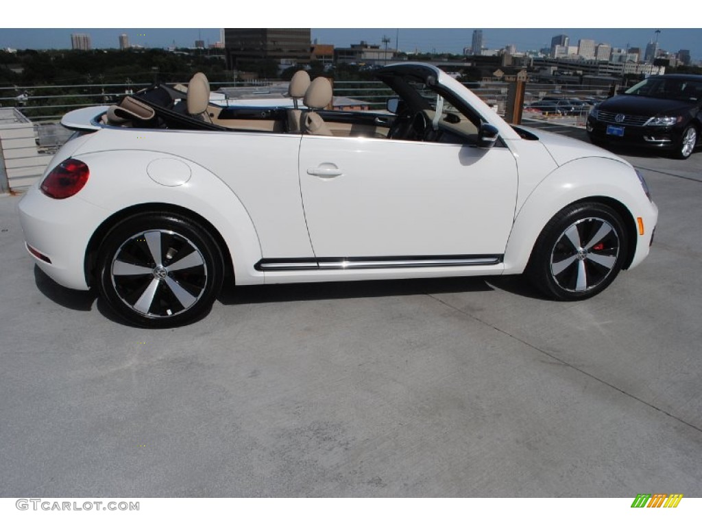 Candy White 2013 Volkswagen Beetle Turbo Convertible Exterior Photo #82555487