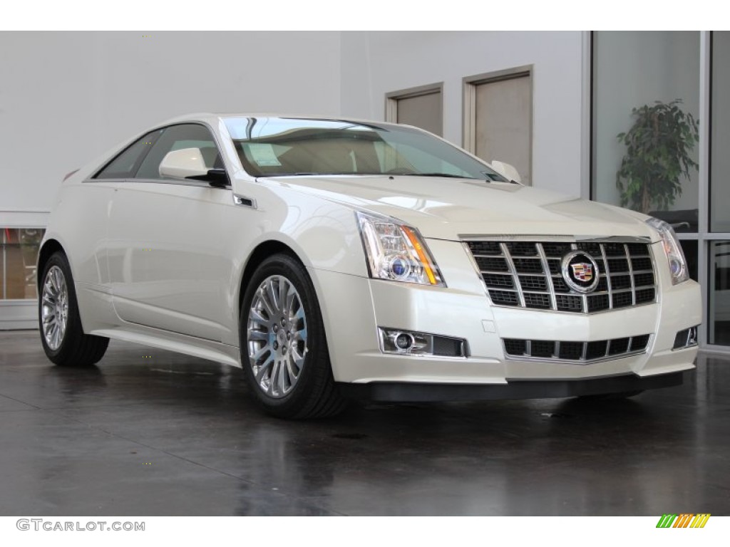 White Diamond Tricoat 2013 Cadillac CTS Coupe Exterior Photo #82556356